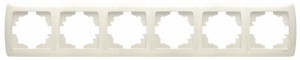 VIKO by Panasonic Carmen Рамка 6 мест. (пост.)  крем. 90572106-RU (Турция)