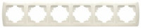 VIKO by Panasonic Carmen Рамка 6 мест. (пост.)  крем. 90572106-RU (Турция)