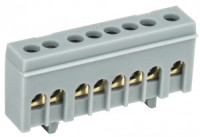 IEK шина L "фаза" в корп изол на DIN-рейку ШНИ-6х9-8-К-Ср