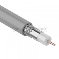 Кабель RG-8X 50 Ом (жила сталь/медь, опл. алюм) 100м., серый REXANT, 01-2021