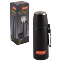 Термос NERO 0,35л универс, с чашкой и силикон.ремешком д/переноски 5241 Mallony