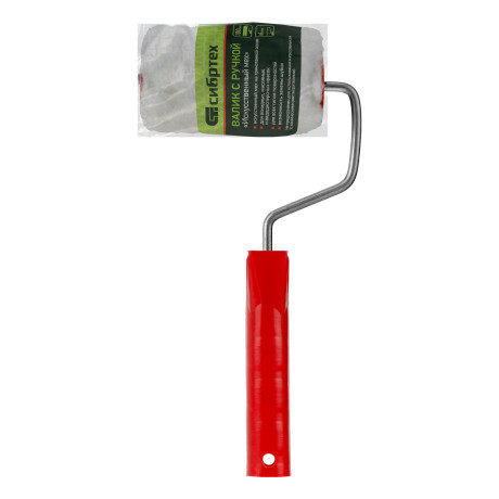 Валик "Искусственный мех", в сборе, 100 мм, D 48 мм, D ручки 6 мм, крепление шплинтом Сибртех