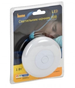 IEK Ночник св/д 008 круг RGB+белый 220В 86х86х65 LDNN0-008-RD-P-03-S-K01