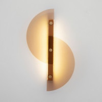 Eurosvet св-к настенный 153lm 240х50х400 металл янтарный/латунь Colour 40160 LED a060855