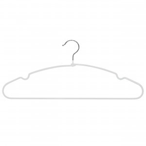 Вешалка-плечики 40см, металл антискольз.покрыт. Кейт, белый, 75410 Master House