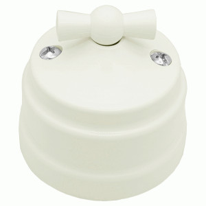 Bylectrica РЕТРО выкл. (поворотный) ОУ 2 кл. 10А бежевый (корп. ABS) А510-2292