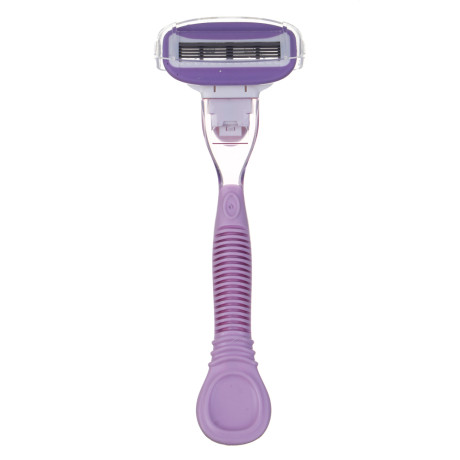 PROWAY Станок для бритья женский (5 лезвий) + 2 сменных кассеты, пластик