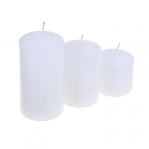 LADECOR Набор ароматических свечей, парафин, 3 шт, набор (5x5 см, 5x7,5 см, 5x10 см), хлопок