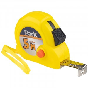 Park Рулетка с двумя фиксаторами, пластиковый корпус, 5м*19мм 105971
