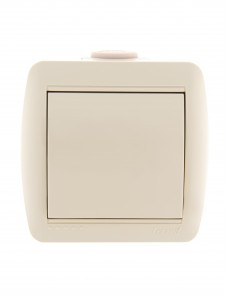 Lezard Ната выкл. ОУ 1 кл. 10А крем. (корпус PC) 710-0300-100