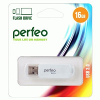 Флэш-диск USB 16GB Perfeo C03 White