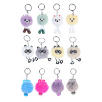 ИГРОЛЕНД Подвеска мягкая &quot;Пушистик&quot;,  до 10 см, полиэстер, иск. мех, 3 вида