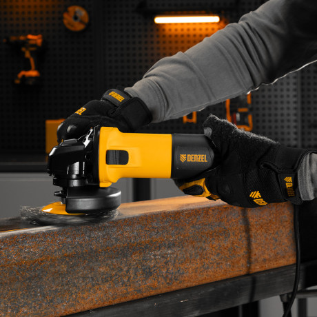 Машина шлифовальная угловая AG125-1100, 1100 Вт, 125 мм, 3000-11000 об/мин Denzel