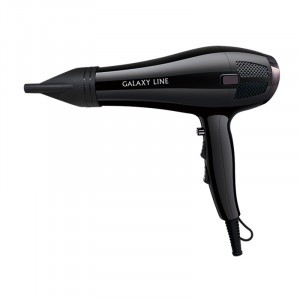 Фен Galaxy LINE GL 4356, 2,4кВт, 2 скорости, 3 темп режима, АС-мотор, черный