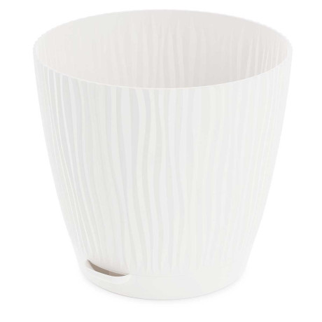 Горшок ФЛИС прикорневой полив 3 л белый БШ8443 х14