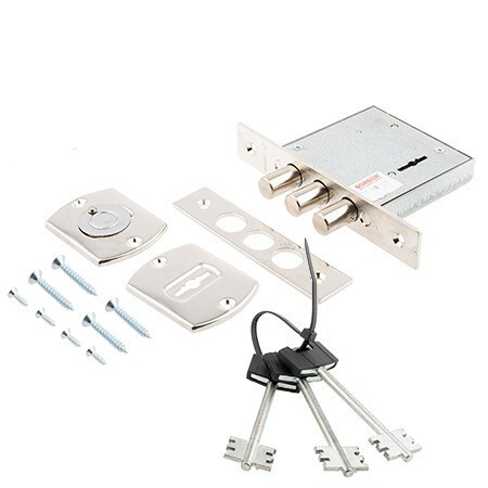 Замок врез BORDER ЗВ8-8Д/13  с ответ. планкой, 3ключа (3 ригеля) Рязань \20