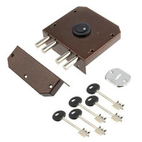 Замок накл ЗНСП-М09 без тяг (5ключей, 4ригеля)  Меттэм  \5