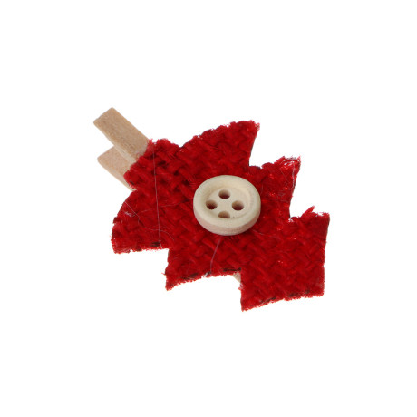 СНОУ БУМ Сувенир Украшение декоративное, прищепки 12х14см, дерево, 2 вида