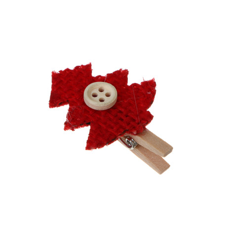 СНОУ БУМ Сувенир Украшение декоративное, прищепки 12х14см, дерево, 2 вида