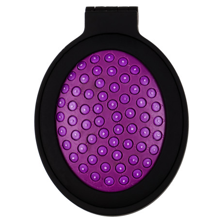 Расческа дорожная тм ЮНИLOOK, с зеркалом пластик, стекло, 6х8см, 4 цвета