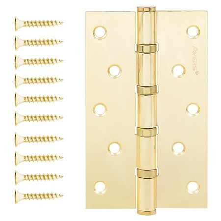 Петля AVERS 125х75х2,5-B4-G универсал. 4 Подшипника (золото)  \2 (12/96)