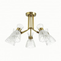 LUMION 3704/5C LN18 134 антич. бронза люстра накл. E14 5*40W JACKIE 370x610