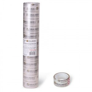 Клейкие ленты 19 мм х 10 м канцелярские BRAUBERG, комплект 12 шт., прозрачные, 223124