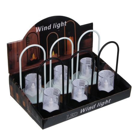 Светильник LED декоративный "Свеча", 9,5x9,5х17,5, 3хLR44, пластик, 2 цвета