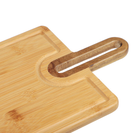 SATOSHI Доска разделочная с ручкой, прямоугольная, бамбук, 37.7х20х1.5см