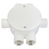 Bylectrica кор. распред. для трубопровода СУ 140х140х53,5мм IP20, 6 вводов КМ-217