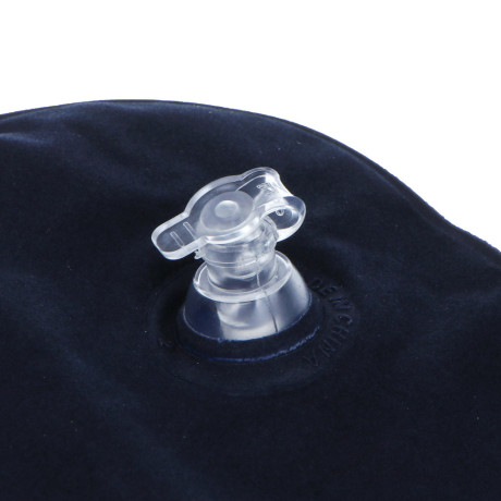 Подушка дорожная надувная тм BY SPORT, 38x25см, ПВХ, черная