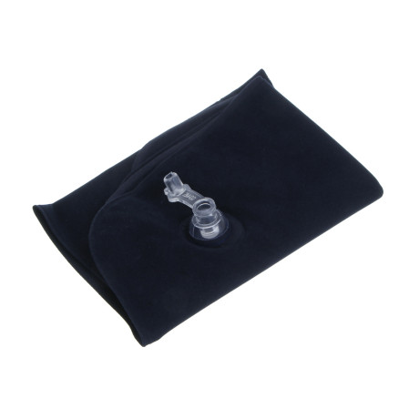 Подушка дорожная надувная тм BY SPORT, 38x25см, ПВХ, черная