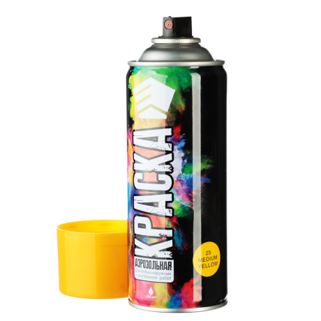 ЕРМАК Краска аэрозоль 400мл, желтая 06(9001/25)