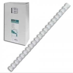 Пружины пласт. д/переплета FELLOWES набор 100шт, 14мм (для сшивания 81-100л) белые, FS-53466