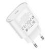 hoco. Зарядное устройство модель C109A, USB-С PD 20W, цвет: белый