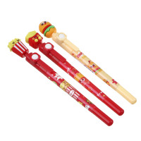 Ручка шариковая синяя, с вращающейся во всех направлениях фигуркой &quot;Фастфуд&quot;, упр. джойстиком, 3 диз