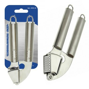 Чесноковыжималка "Лидер" (кратность 3шт!!!), нерж.сталь JH35-32 Мультидом