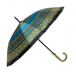 Зонт-трость женский, металл, пластик, полиэстер, 55 см, 16 спиц, 6 дизайнов, RST124406