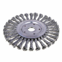 ЕРМАК PROFI Щетка дисковая для УШМ, плетеные пучки стальной проволоки 0,5мм, 175х22мм