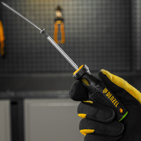 Отвертка PZ1x75 мм, CrV, трехкомпонентная рукоятка Denzel