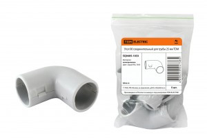 TDM угол 90 соед. для трубы 25 мм (уп.5шт, цена за шт) ШК (5!) SQ0405-1033