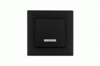 MAKEL Karea Rizz выкл. СУ 1 кл. (инд.) ЧЕРНЫЙ STAR 88054021