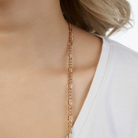 ЮL Цепочка для очков, пластик, биж.сплав, 65см, дизайн 4