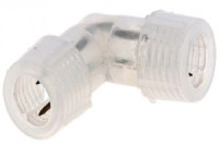 Муфта &quot;L&quot; д/дюралайта KOC-DL-2W13-CL, 13мм, фиксинг(2W), 10шт/уп, цена за шт, отгрузка уп. Космос