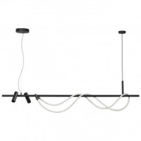 ODEON LIGHT 4391/40L HIGHTECH чер./мет./канат подвес св-к IP20 LED 40W 1580lm 4000K CORDA