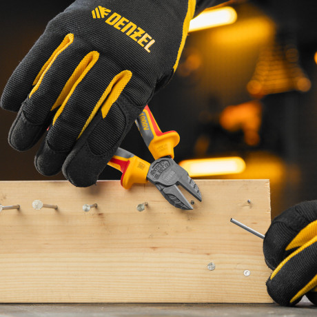 Бокорезы, диэлектрические рукоятки, до 1000 В, трехкомпонентные рукоятки, 160 мм Denzel