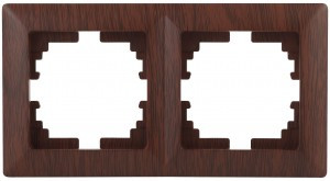 ЭРА Intro Solo Рамка 2 мест. СУ венге 4-502-10, 5393