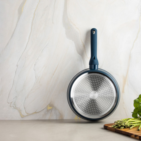 SATOSHI Ривьера Сковорода литая глубокая d24см, антипригарное покрытие мрамор, индукция