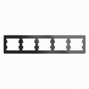 Systeme Electric GLOSSA рамка СУ 5 мест. антрацит (горизонт.) GSL000705 (5!)