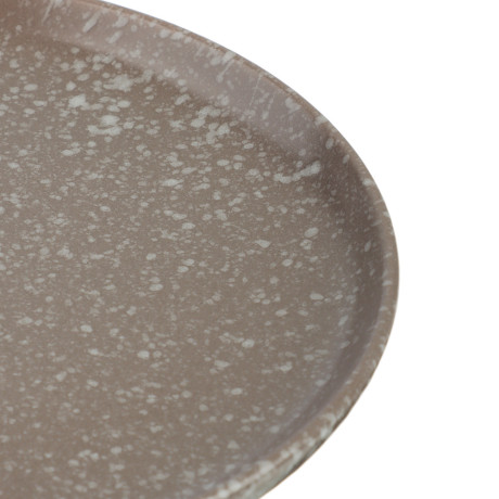 MILLIMI Тарелка десертная 20х2см, керамика, серый